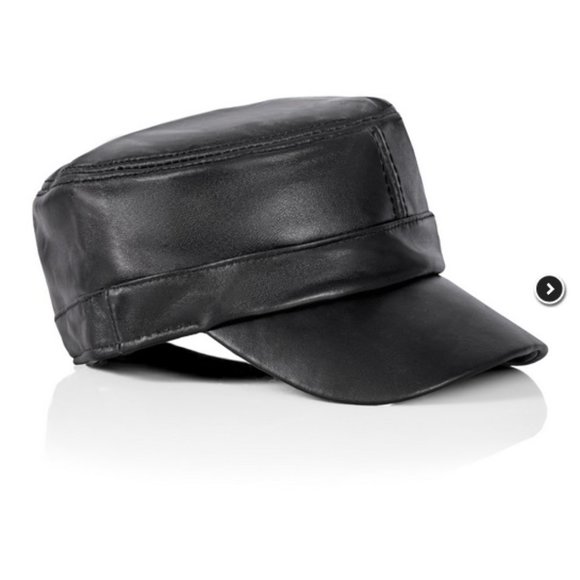Lambskin Leather Cap - Stylish Accent to Any Outfit - Leather Baseball Cap - Picture 2 of 4